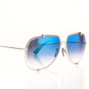 DITA TALON TITANIUM BLUE LENS SUNGLASSES